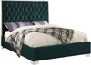 Lexi Green Velvet Full Bed image