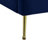 Lily Navy Velvet King Bed