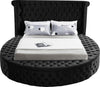 Luxus Black Velvet Queen Bed (3 Boxes)