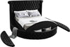 Luxus Black Velvet Queen Bed (3 Boxes)