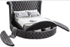 Luxus Grey Velvet King Bed (3 Boxes)