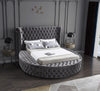 Luxus Grey Velvet King Bed (3 Boxes)