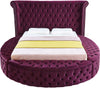 Luxus Purple Velvet Full Bed