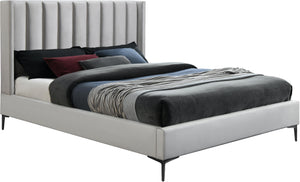 Nadia Cream Velvet King Bed image