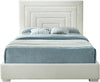 Nora Cream Velvet King Bed