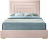 Nora Pink Velvet Full Bed