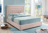 Nora Pink Velvet Full Bed