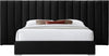 Pablo Black Velvet King Bed