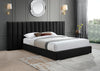 Pablo Black Velvet King Bed