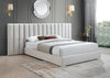 Pablo Cream Velvet Queen Bed