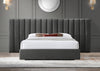 Pablo Grey Velvet Queen Bed