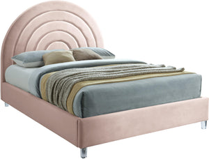 Rainbow Pink Velvet King Bed image