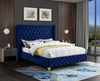 Savan Navy Velvet King Bed