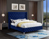 Savan Navy Velvet Full Bed