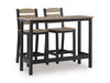 Shoreline Beach Outdoor Counter Table and 2 Barstools