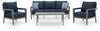 Gali Outdoor Sofa/Chairs/Table Set (Set of 4)