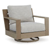 Kimpton Isle Outdoor Swivel Lounge Chair with Cushion