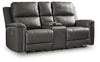 Bleckley Power Reclining Loveseat with Console