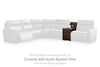 ModZ Power Reclining Sectional Loveseat with Audio Console