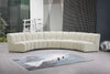 Infinity Cream Velvet 5pc. Modular Sectional