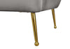 Hermosa Grey Velvet Chair