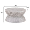T3704-35 COFFEE TABLE SILVER