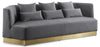 Marquis Grey Velvet Sofa