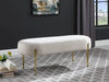 Gia Cream Velvet Bench