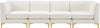 Alina Cream Velvet Modular Sofa