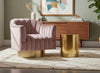 Farrah Pink Velvet Accent Chair