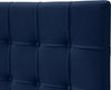 Elly Navy Velvet Full Bed