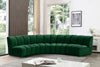 Infinity Green Velvet 4pc. Modular Sectional