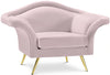 Lips Pink Velvet Chair
