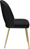 Logan Black Velvet Dining Chair
