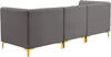 Alina Grey Velvet Modular Sofa