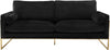 Mila Black Velvet Sofa