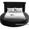 Luxus Black Velvet Queen Bed (3 Boxes)