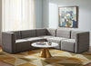 Quincy Grey Velvet Modular Sectional
