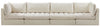 Jacob Cream Velvet Modular Sofa
