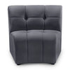 Limitless Grey Velvet Modular Chair