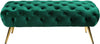 Amara Green Velvet Bench