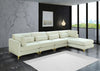 Julia Cream Velvet Modular Sectional (5 Boxes)