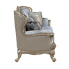 Royale Sofa in Blue and Champagne