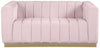 Marlon Pink Velvet Loveseat