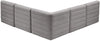 Quincy Grey Velvet Modular Sectional