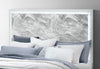 Naomi Silver Marble Bed with LED