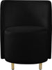 Rotunda Black Velvet Accent Chair
