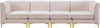 Alina Pink Velvet Modular Sectional