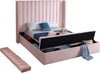 Kiki Pink Velvet Full Bed (3 Boxes)