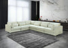 Julia Cream Velvet Modular Sectional (6 Boxes)